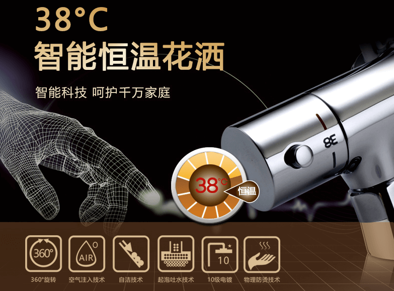 輝煌恒溫花灑：幸福如水，冷暖自知! 